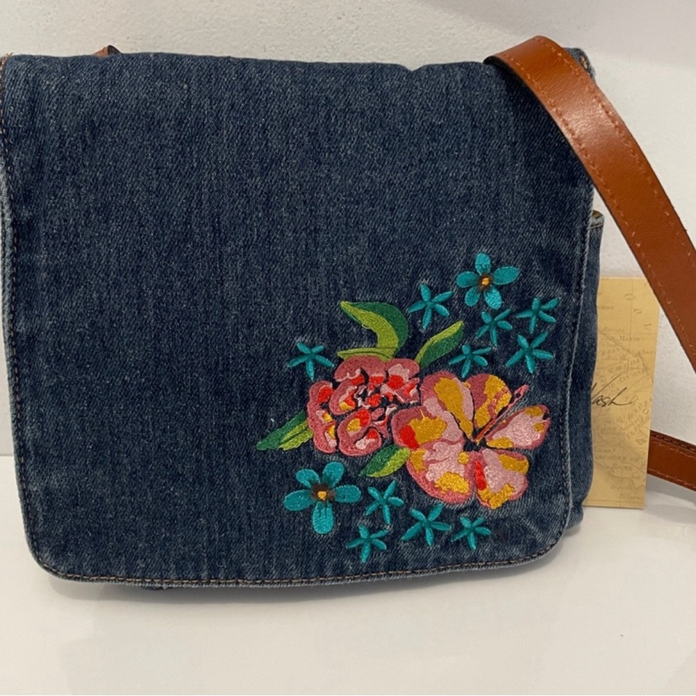 Patricia Nash floral Oil Denim